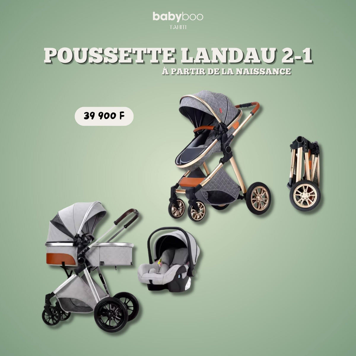 POUSSETTE LANDAU 3en1
