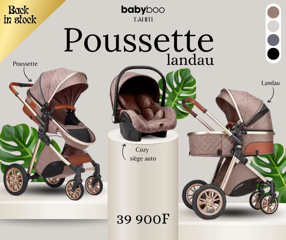 Poussette landau Baby Boo Tahiti