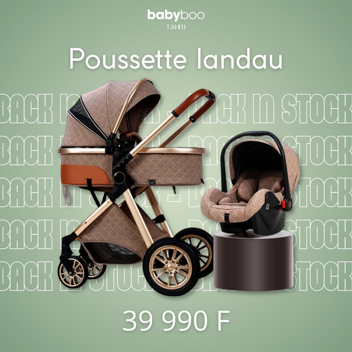 POUSSETTE LANDAU 3en1